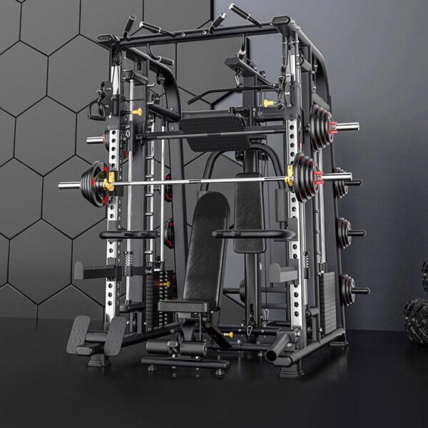 Home GYM Multi-Function Squat Rack Power Cage with Smith System - Image 3